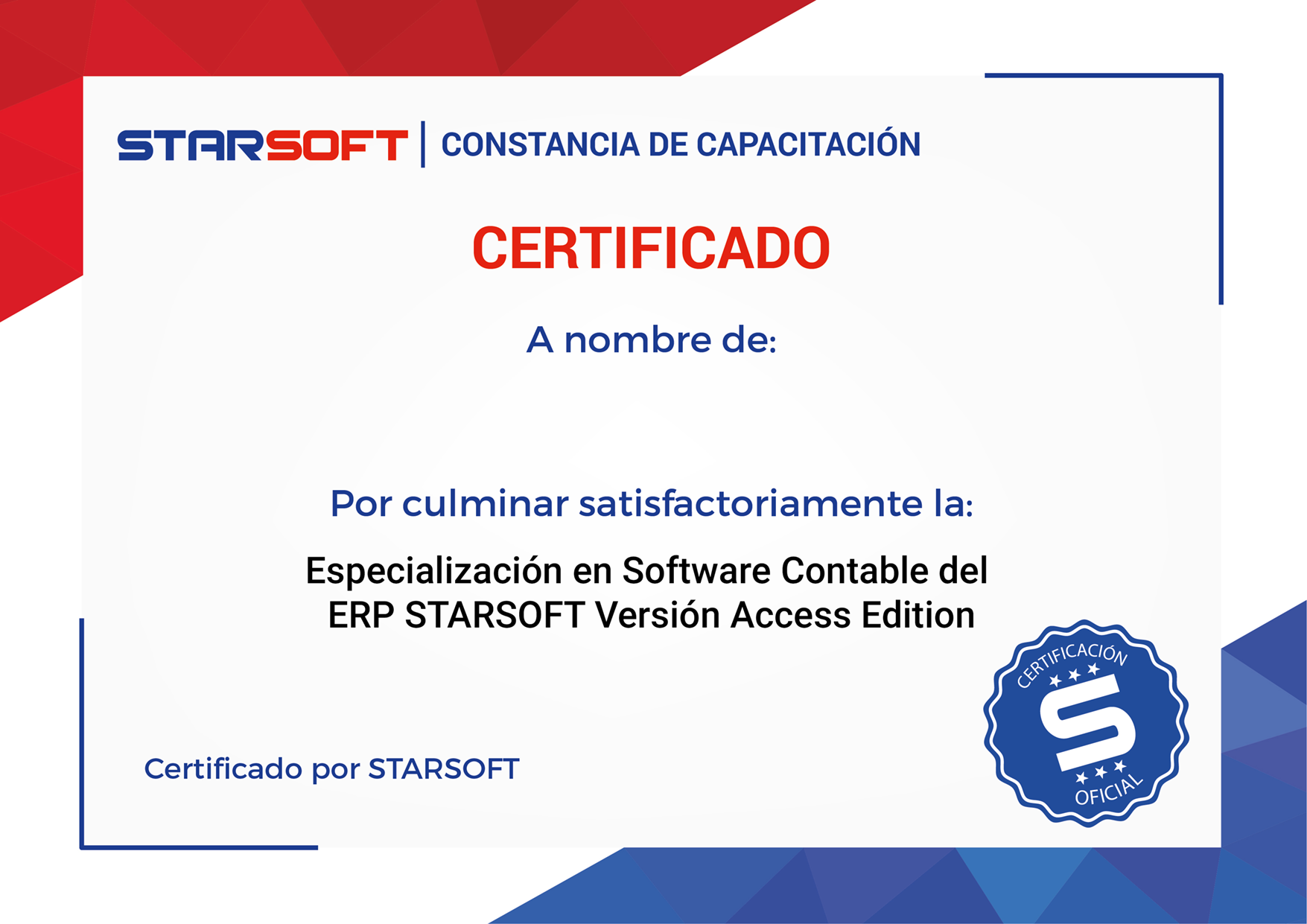 STARSOFT | Especialización en Software Contable